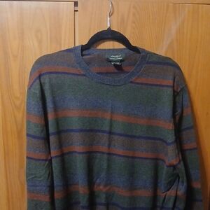 Eddie Bauer Multicolor Striped Crewneck Sweater